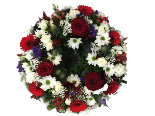 Floral Wreath Various Colours 12 inch frame - Image 3