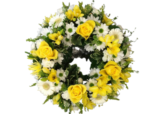 Floral Wreath Various Colours 12 inch frame - Image 2
