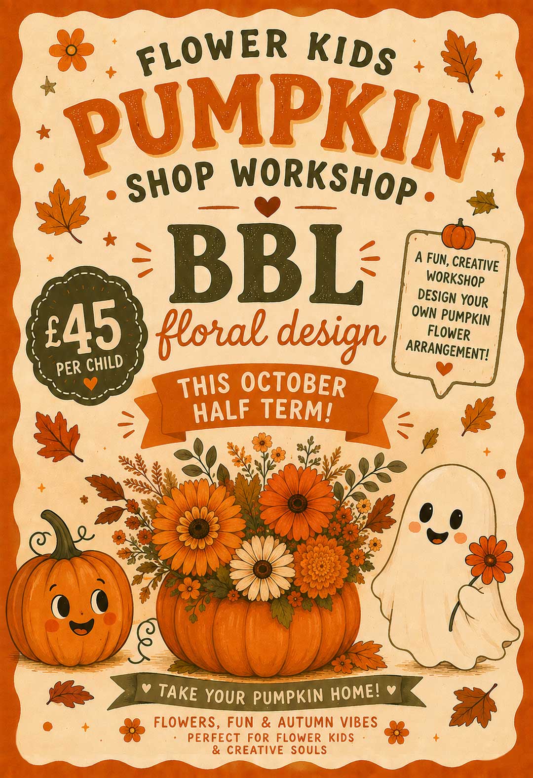 Flower Kids Pumpkin Shop Workshop