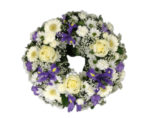 Floral Wreath Various Colours 12 inch frame
