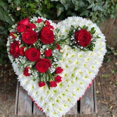 Red Rose Heart Tribute