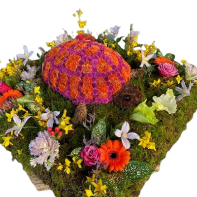 Tortoise Floral Tribute
